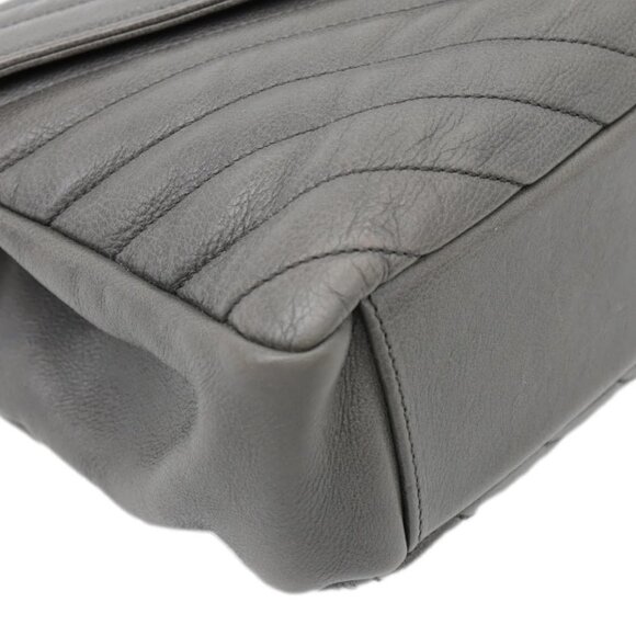 Yves Saint Laurent Monogram College Matelasse Chevron Leather Chain Shoulder Bag - Picture 7 of 13